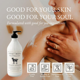 Nustad Family Ranch Goat Milk Body Lotion with rose scent