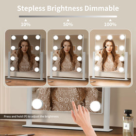 NUSVAN Vanity Mirror 10X magnifying mirror close-up