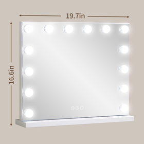 NUSVAN Vanity Mirror in a makeup setup with products