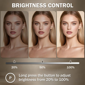 NUSVAN Vanity Mirror touch control panel close-up