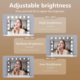 NUSVAN Vanity Mirror with 10X magnifying mirror detail