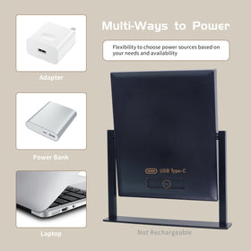 NUSVAN Vanity Mirror with compact design and rubber base