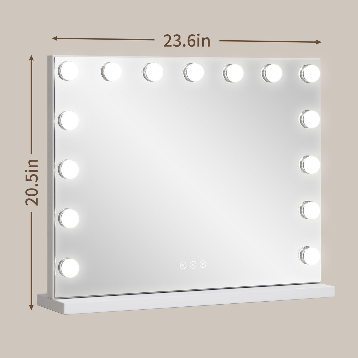 NUSVAN Vanity Mirror with LED bulbs illuminated