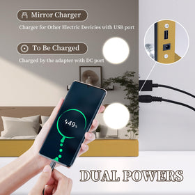 NUSVAN Vanity Mirror with Lights packaging and accessories