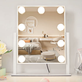 NUSVAN Vanity Mirror with three lighting modes displayed