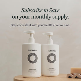 Nutrafol Conditioner 1L with hair care products
