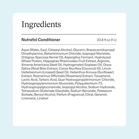 Nutrafol Conditioner texture on hand