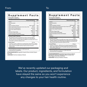 Nutrafol Men Hair Growth Supplements with natural ingredients displayed