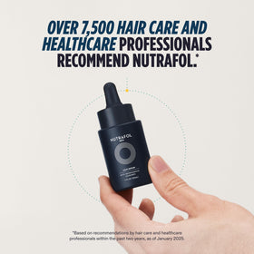 Nutrafol Men's Hair Serum 1 Fl Oz bottle side view