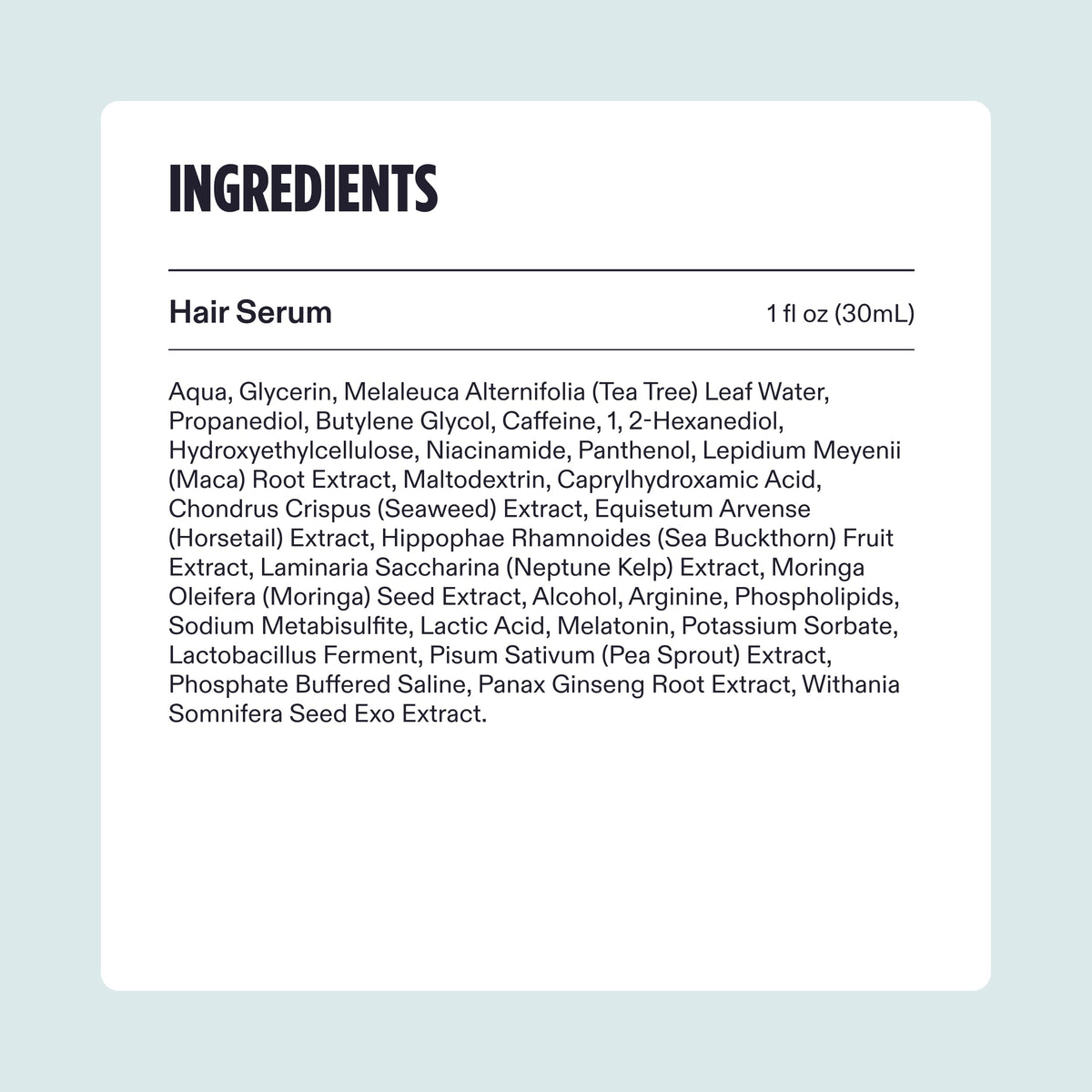 Nutrafol Men's Hair Serum texture on hand