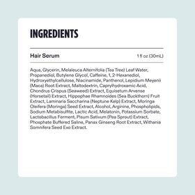 Nutrafol Men's Hair Serum texture on hand