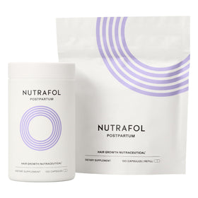 Nutrafol Postpartum Hair Growth Supplements bottle front view