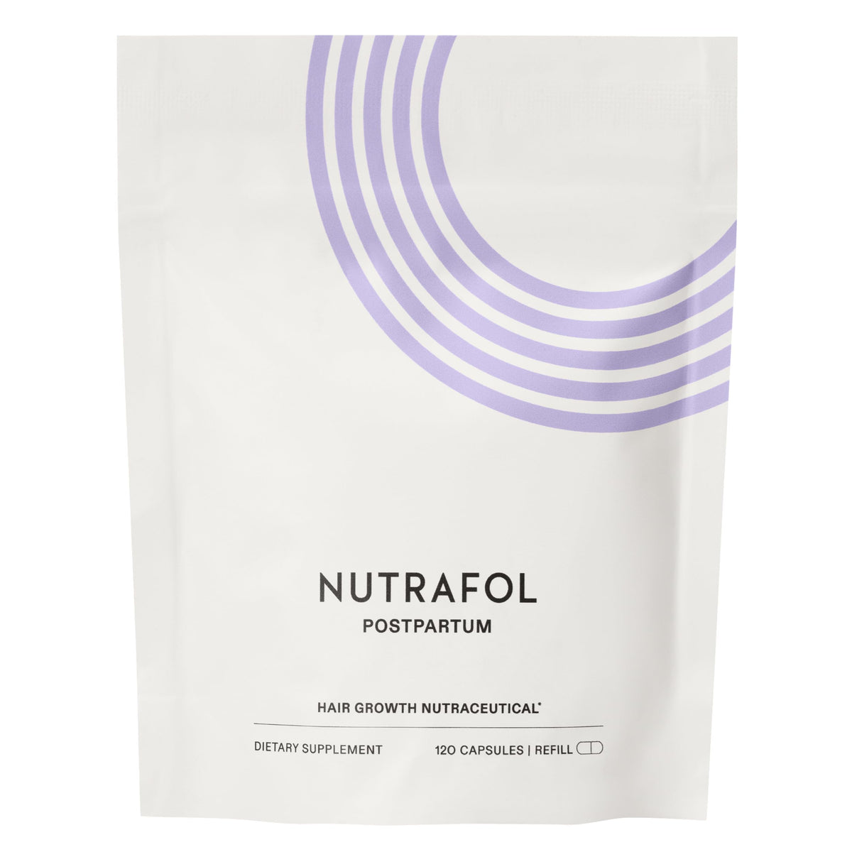 Nutrafol Postpartum Hair Growth Supplements pouch front view
