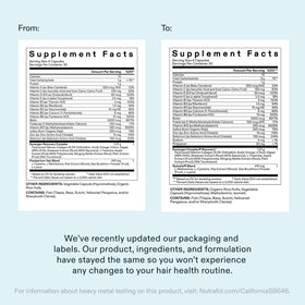 Nutrafol Postpartum Hair Growth Supplements refill pouch