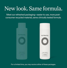 Nutrafol Shampoo bottle side view