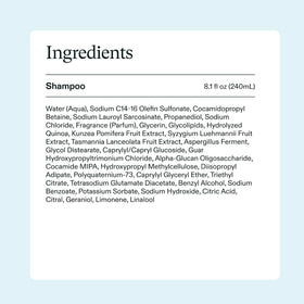 Nutrafol Shampoo ingredients list