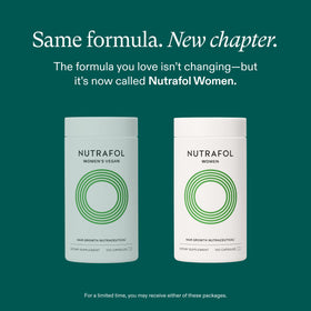 Nutrafol Women Hair Growth Supplements 1-Month Bottle side view