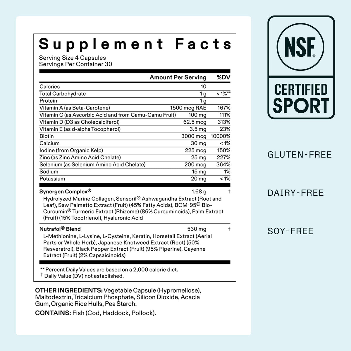 Nutrafol Women Hair Growth Supplements capsules in hand