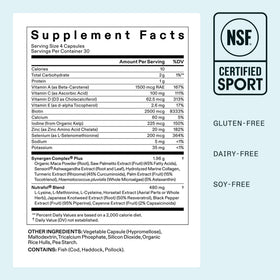 Nutrafol Women's Balance Hair Growth Supplements on a wooden surface
