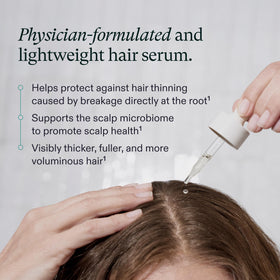 Nutrafol Women's Hair Serum application on scalp
