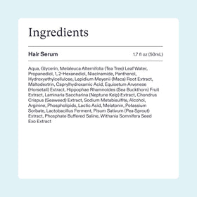 Nutrafol Women's Hair Serum ingredients close-up