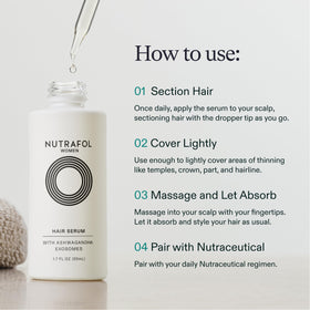 Nutrafol Women's Hair Serum packaging details