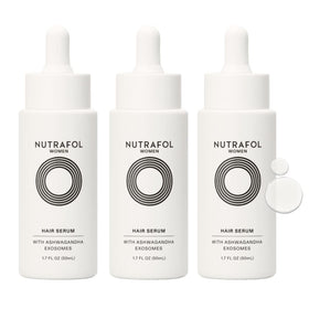 Nutrafol Women's Hair Serum three 1.7 fl oz bottles front view