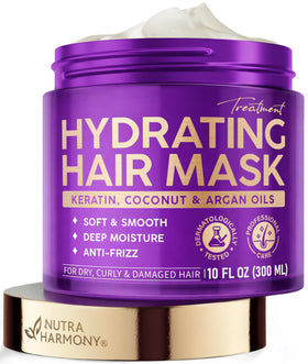 NUTRAHARMONY Hydrating Hair Mask 10oz front view
