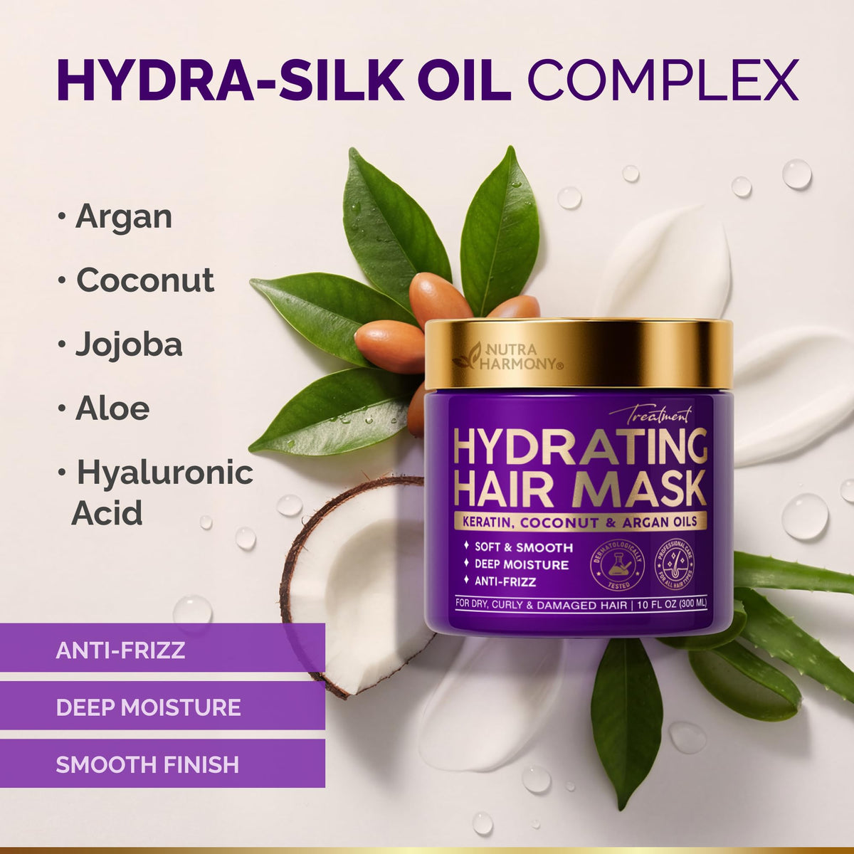 NUTRAHARMONY Hydrating Hair Mask packaging details