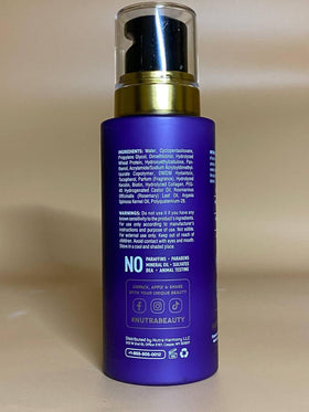 NUTRAHARMONY Hydrating Hair Serum 5 oz back view