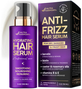 NUTRAHARMONY Hydrating Hair Serum 5 oz front view
