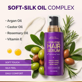 NUTRAHARMONY Hydrating Hair Serum on a bathroom counter