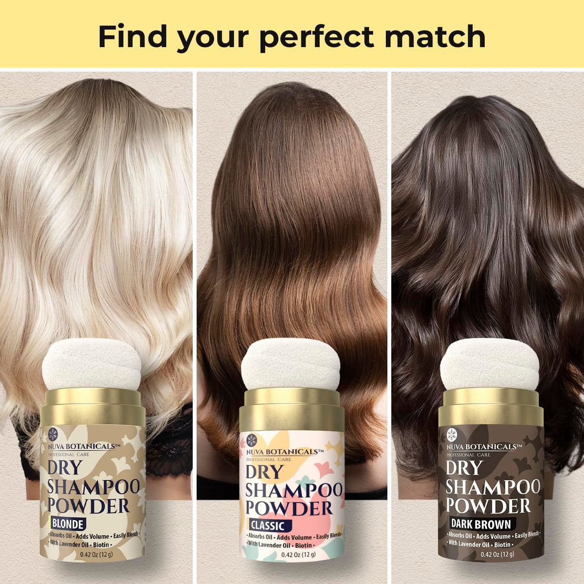 Nuva Botanicals Dry Shampoo Powder Blonde for lighter shades