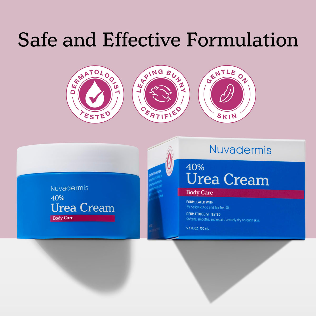 NUVADERMIS 40% Urea Cream back view