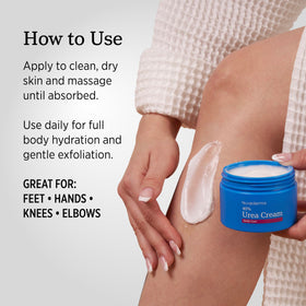 NUVADERMIS 40% Urea Cream lifestyle scene with hands