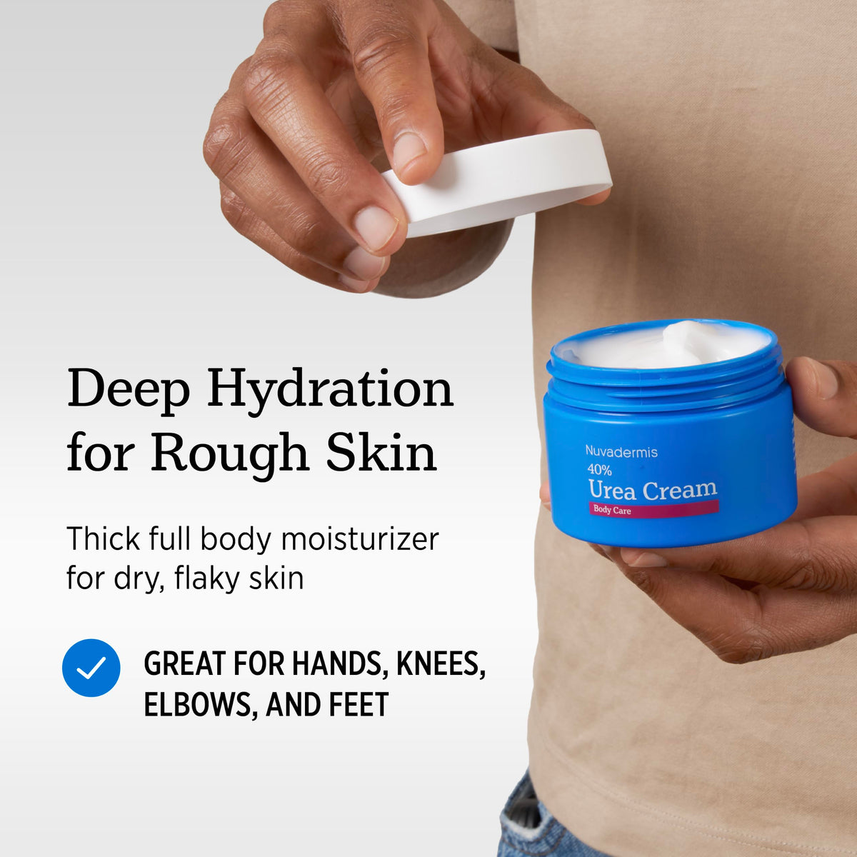 NUVADERMIS 40% Urea Cream texture close-up