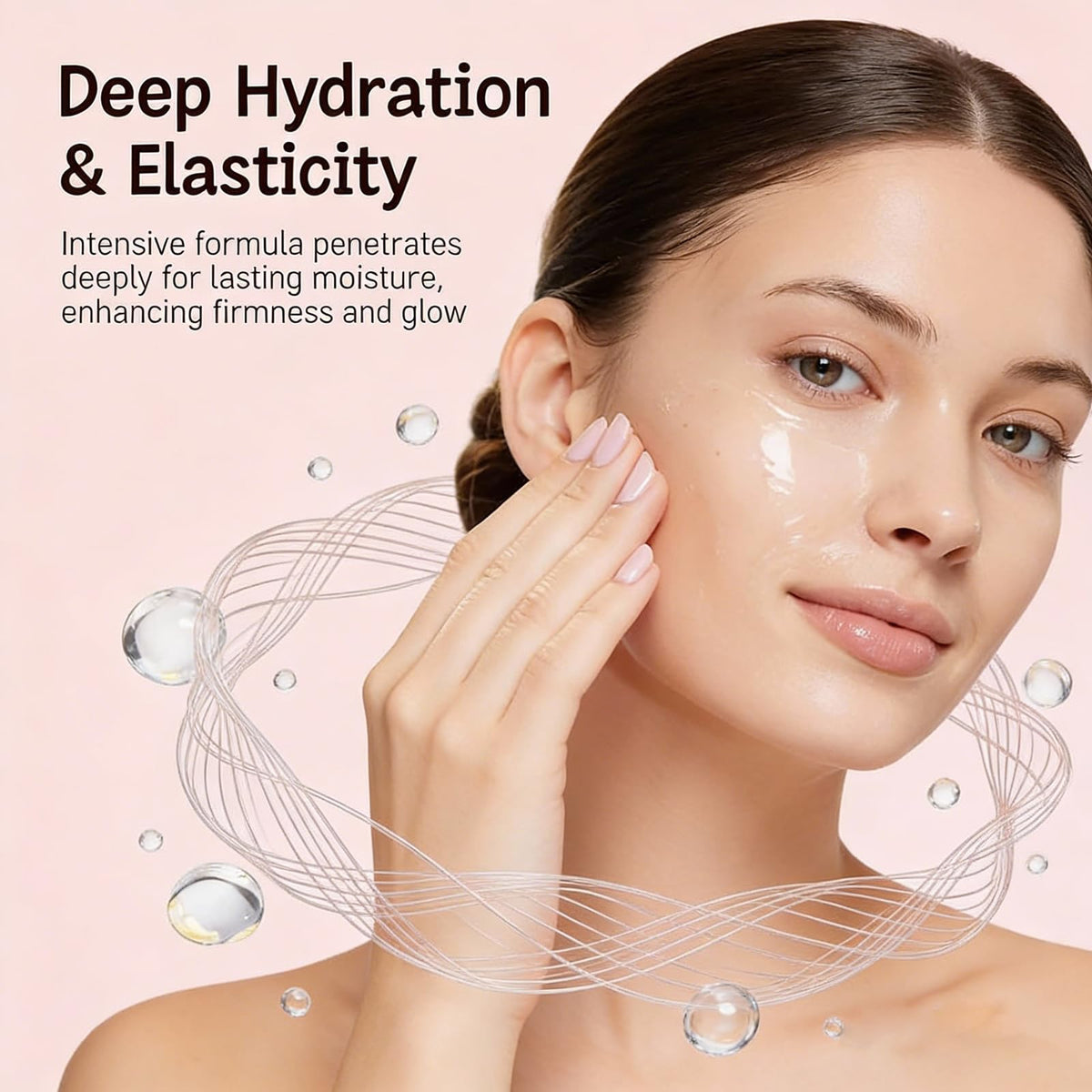 Nuvie Collagen Mask application on skin