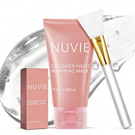 Nuvie Collagen Mask front view with packaging