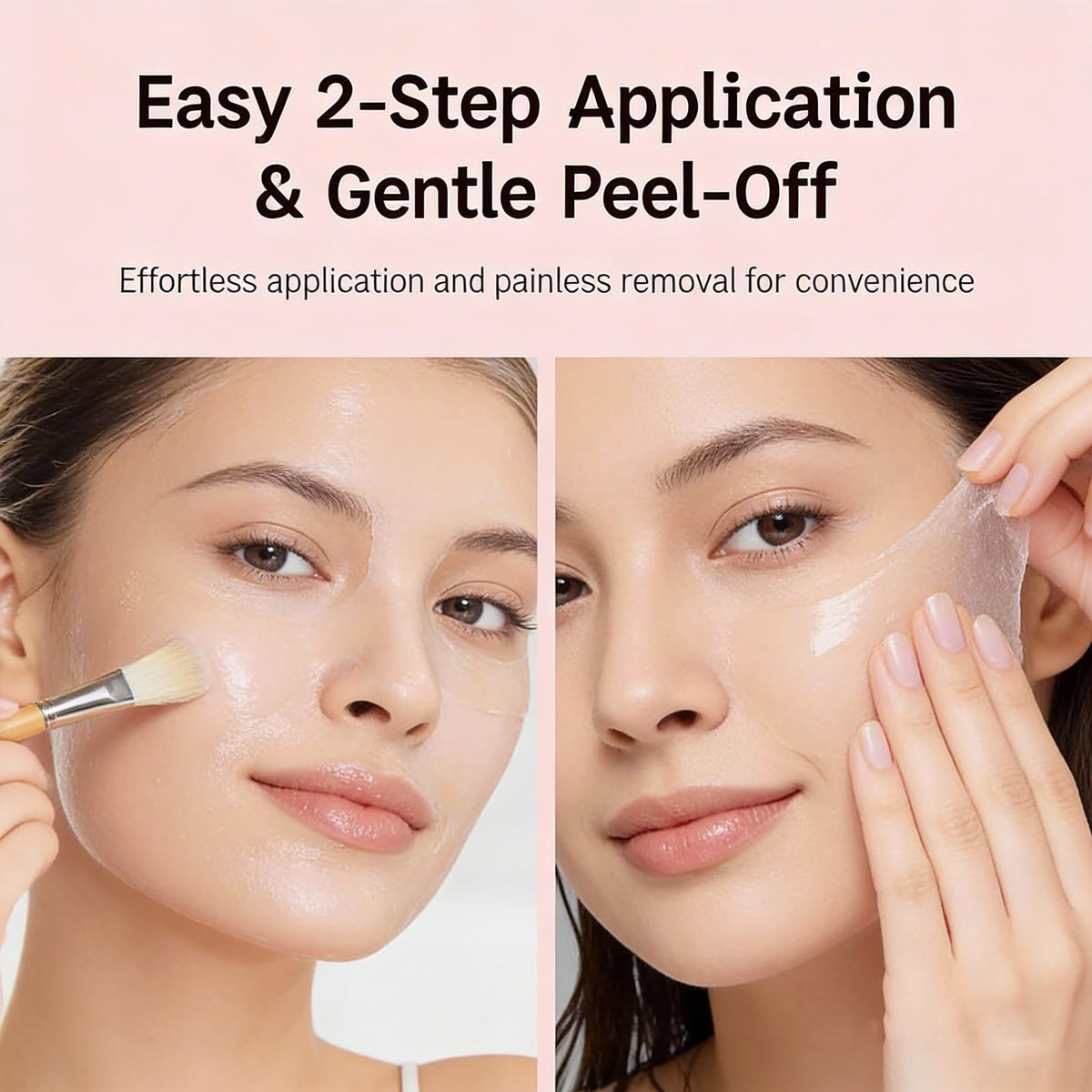 Nuvie Collagen Mask in use at night
