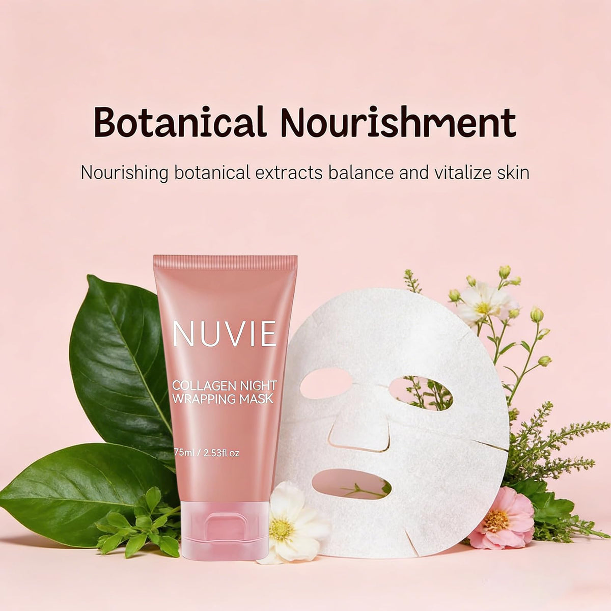 Nuvie Collagen Mask texture close-up