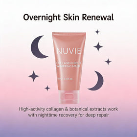 Nuvie Collagen Overnight Peel Off Face Mask packaging