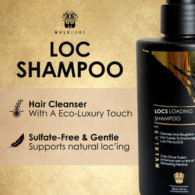 NVLX LABS Herbal Locs Shampoo 8 Oz side view