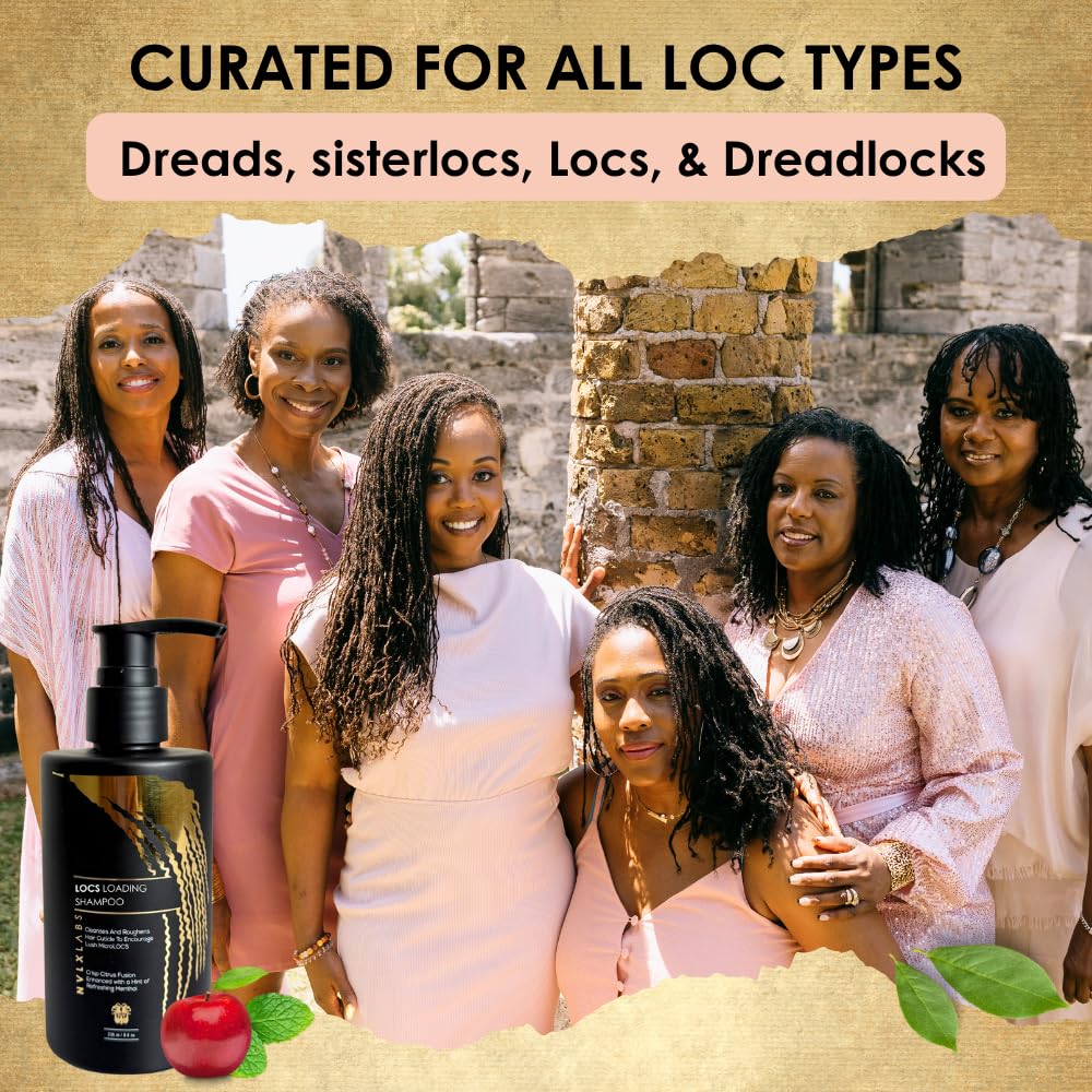 NVLX LABS Locs Care Set on bathroom counter
