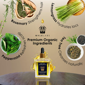 NVLX LABS Rosemary Hair Oil lifestyle scene