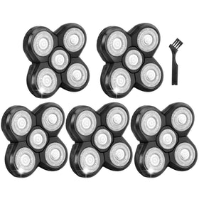 NXPPYY 5 Pack Replacement Blades for Freebird Shaver front view