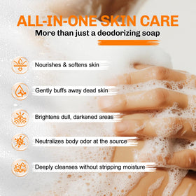 NXPPYY Persimmon Soap Bar in hand