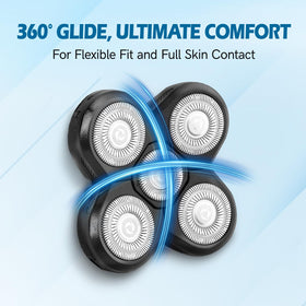 NXPPYY replacement blades for men displayed on a countertop