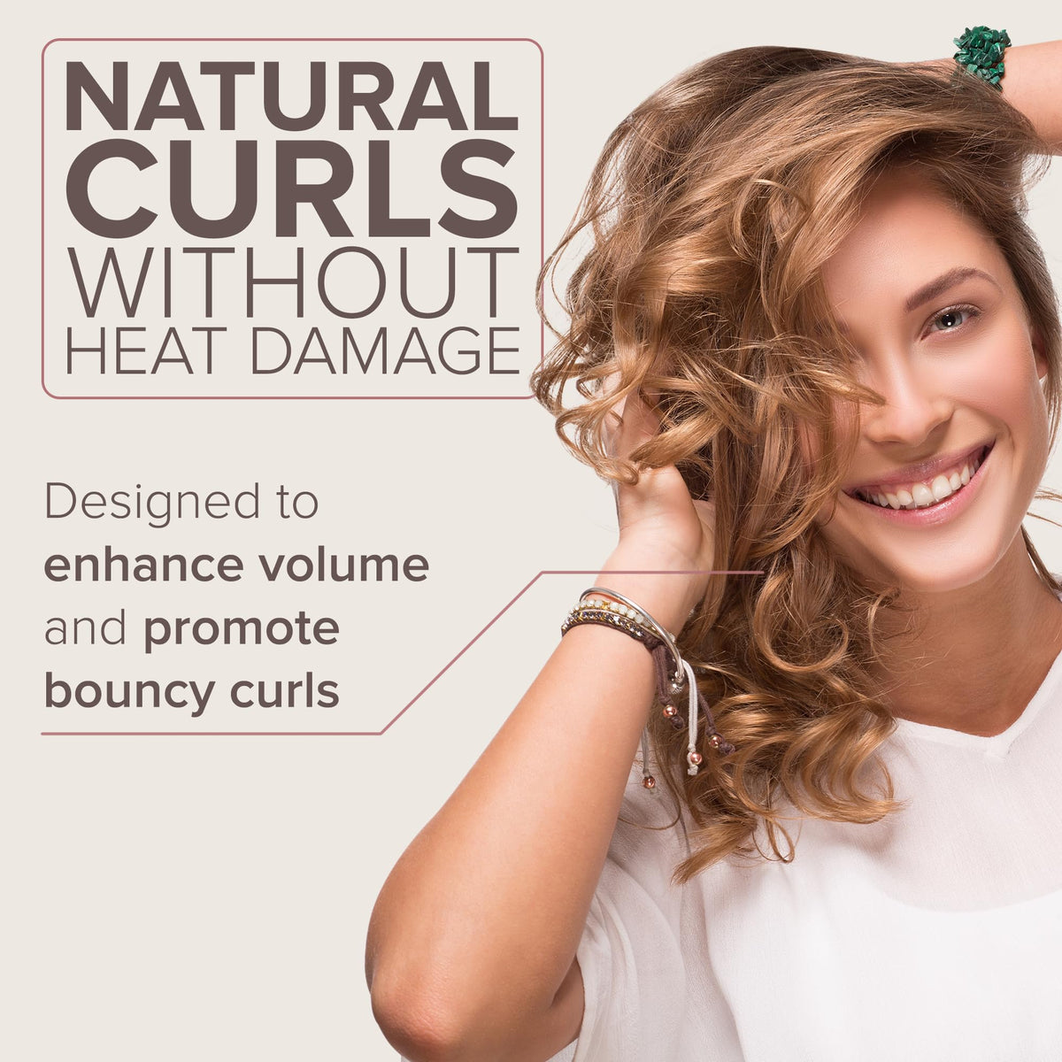 NYK1 Heatless Curlers displayed with satin material
