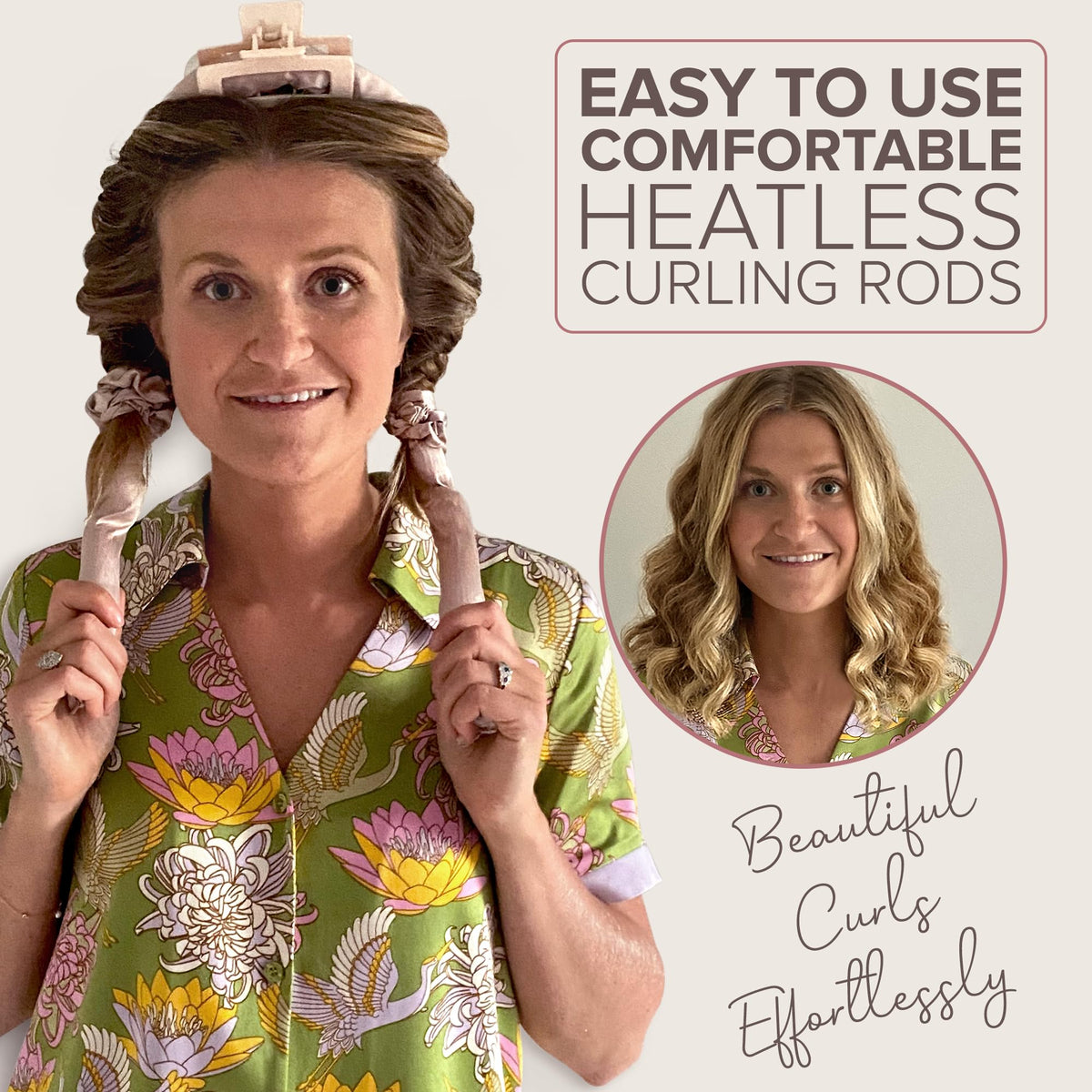 NYK1 Heatless Curlers in use overnight