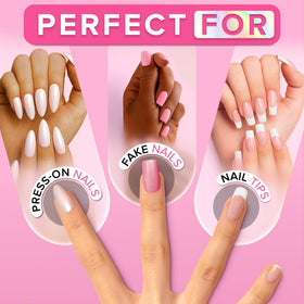 NYK1 Super Strong Nail Glue 8ml application on nails